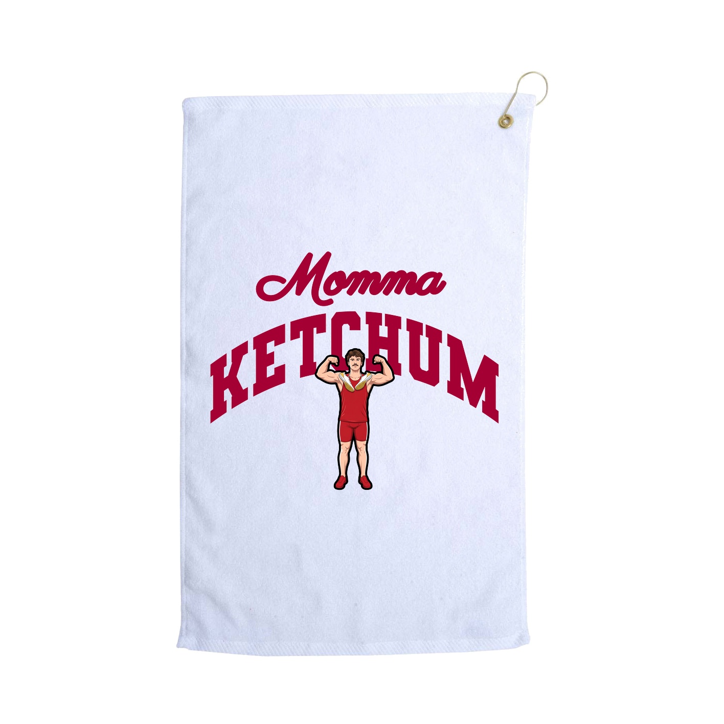 Golf Towel — Mothers Day Arch in White