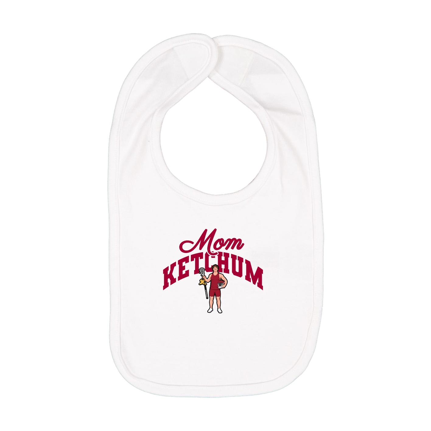 Infant Bib — Mothers Day Arch in White