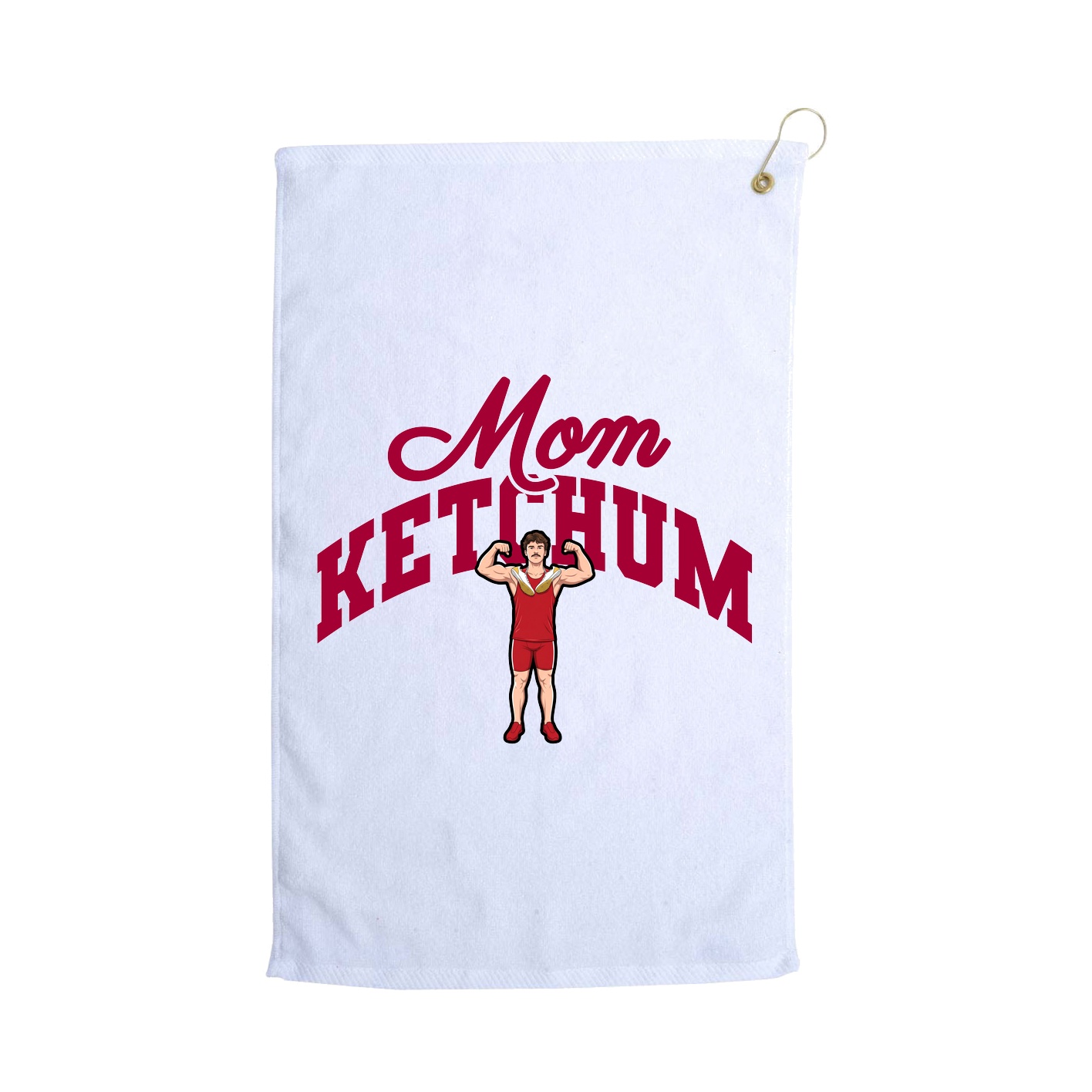 Golf Towel — Mothers Day Arch in White