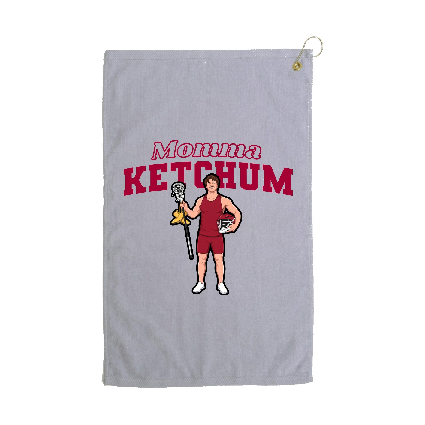 Golf Towel — Mothers Day Block in Grey