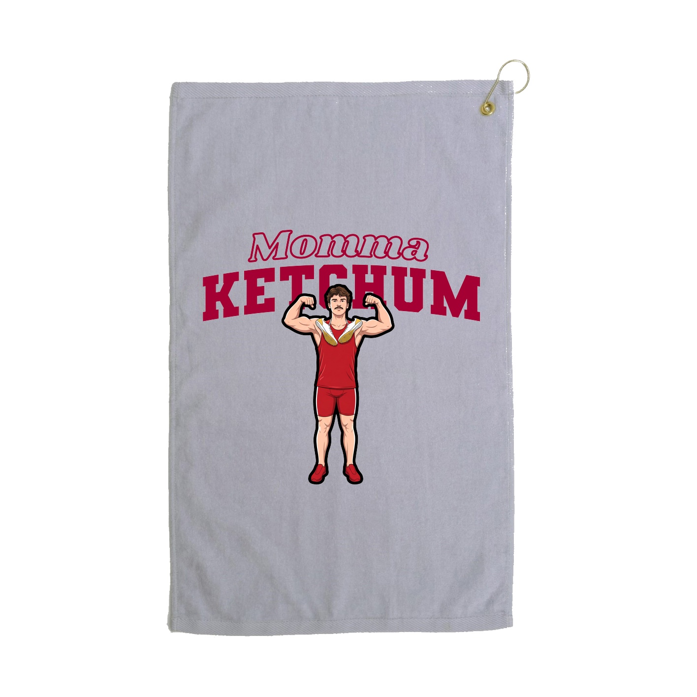 Golf Towel — Mothers Day Block in Grey