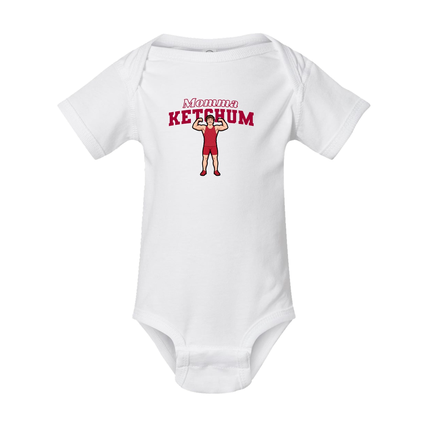 Baby Onesie — Mothers Day Block in White