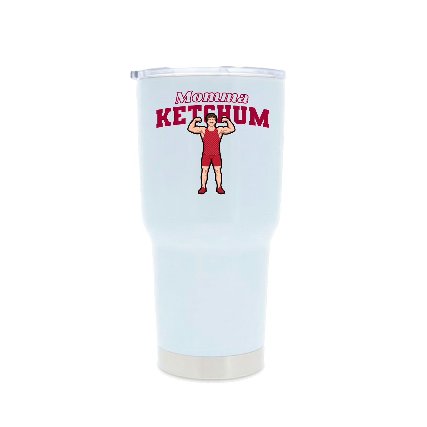 30oz Stainless Steel Tumbler — Mothers Day Block in White