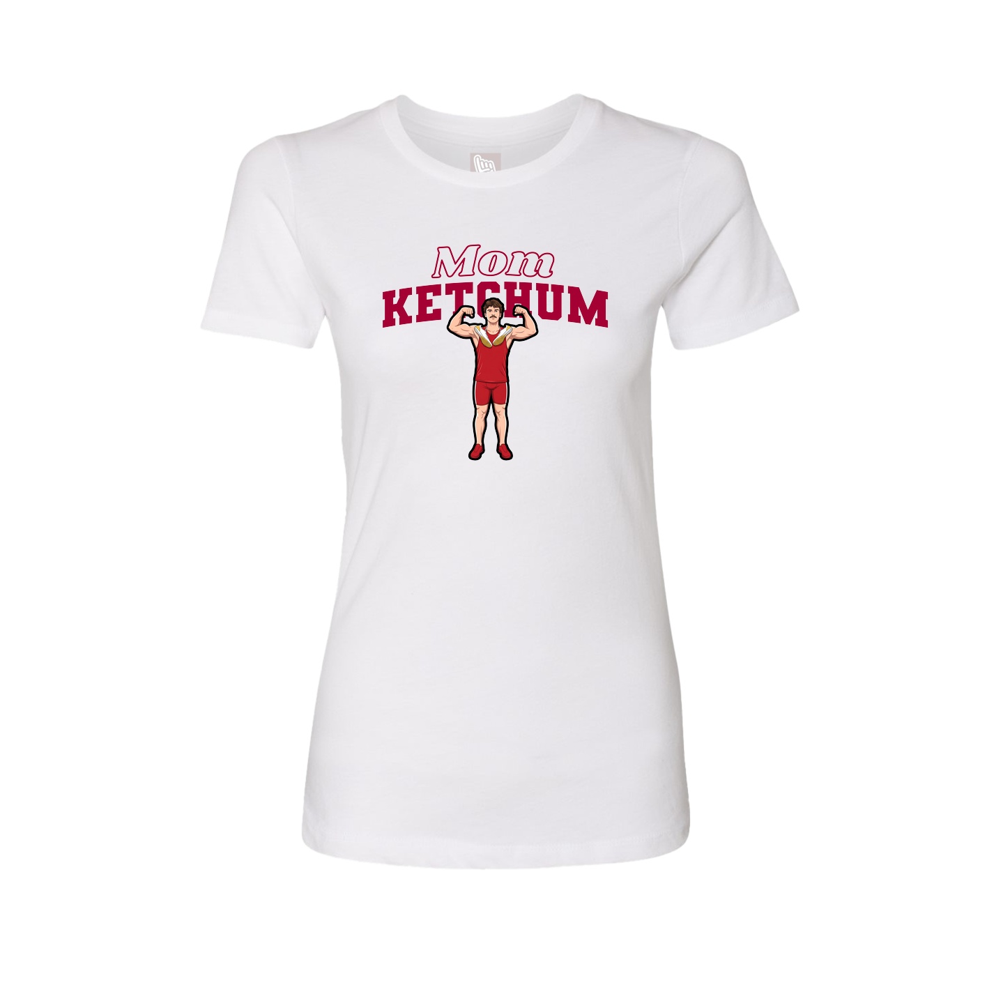 Womens Tee — Mothers Day Block in White