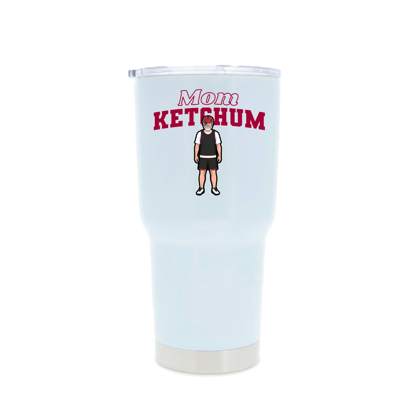 30oz Stainless Steel Tumbler — Mothers Day Block in White