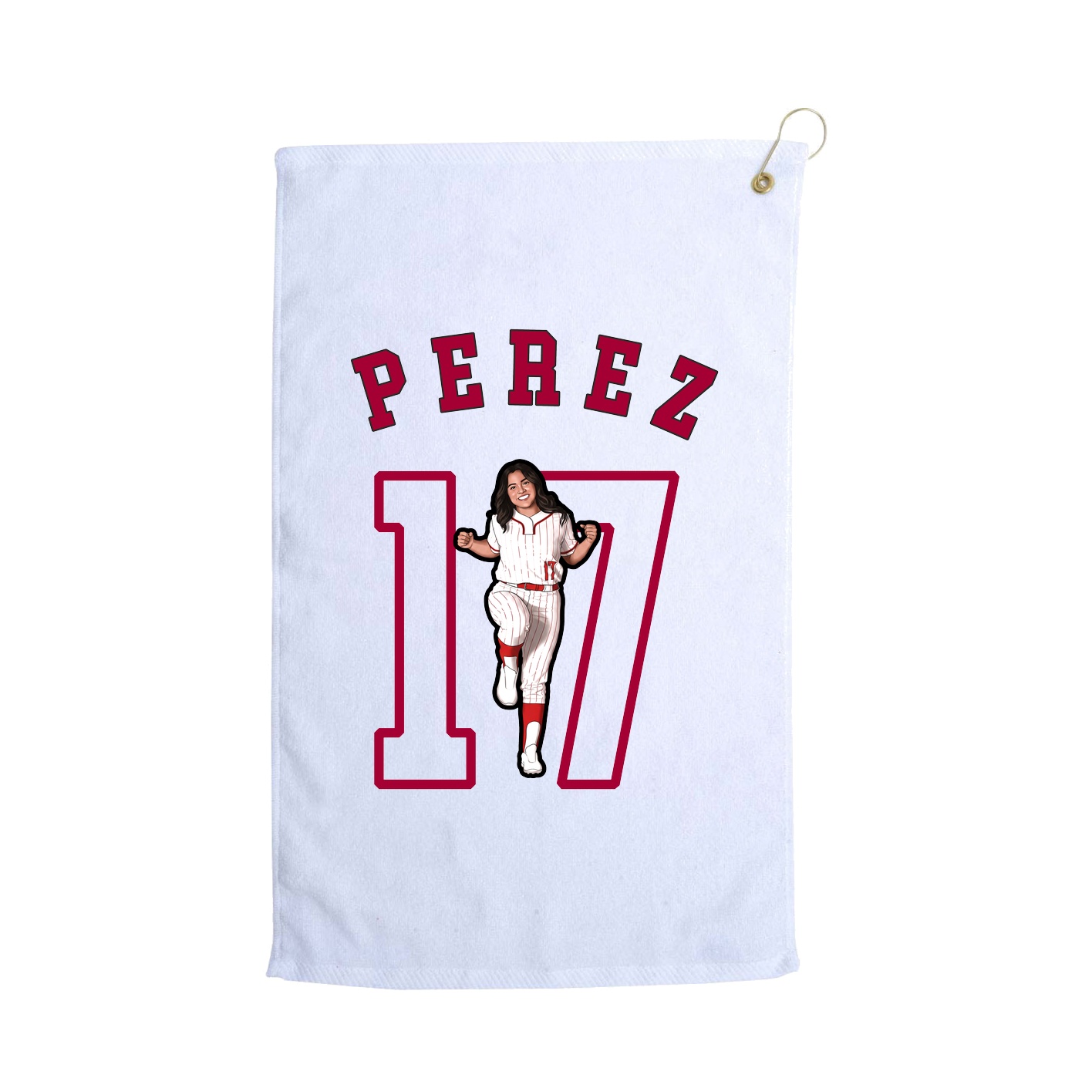 Golf Towel — Shirsey Arch in White