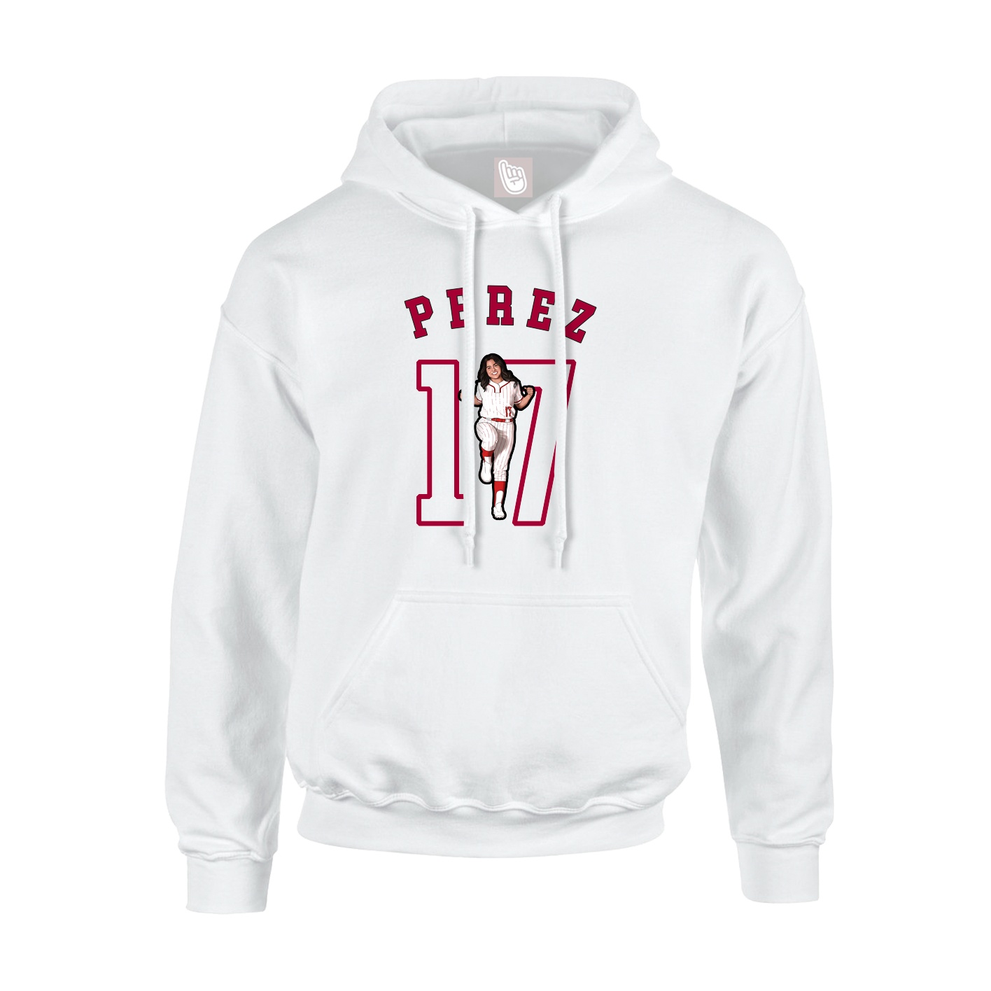 Hoodie — Shirsey Arch in White