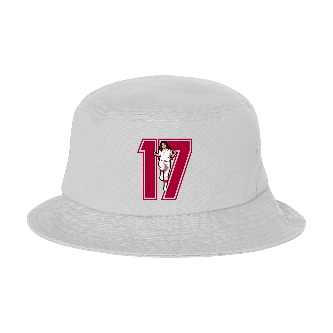 Bucket Cap — Number in White