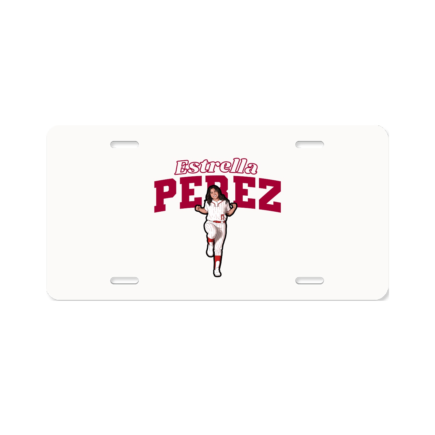 License Plate — Name Arch in Classic