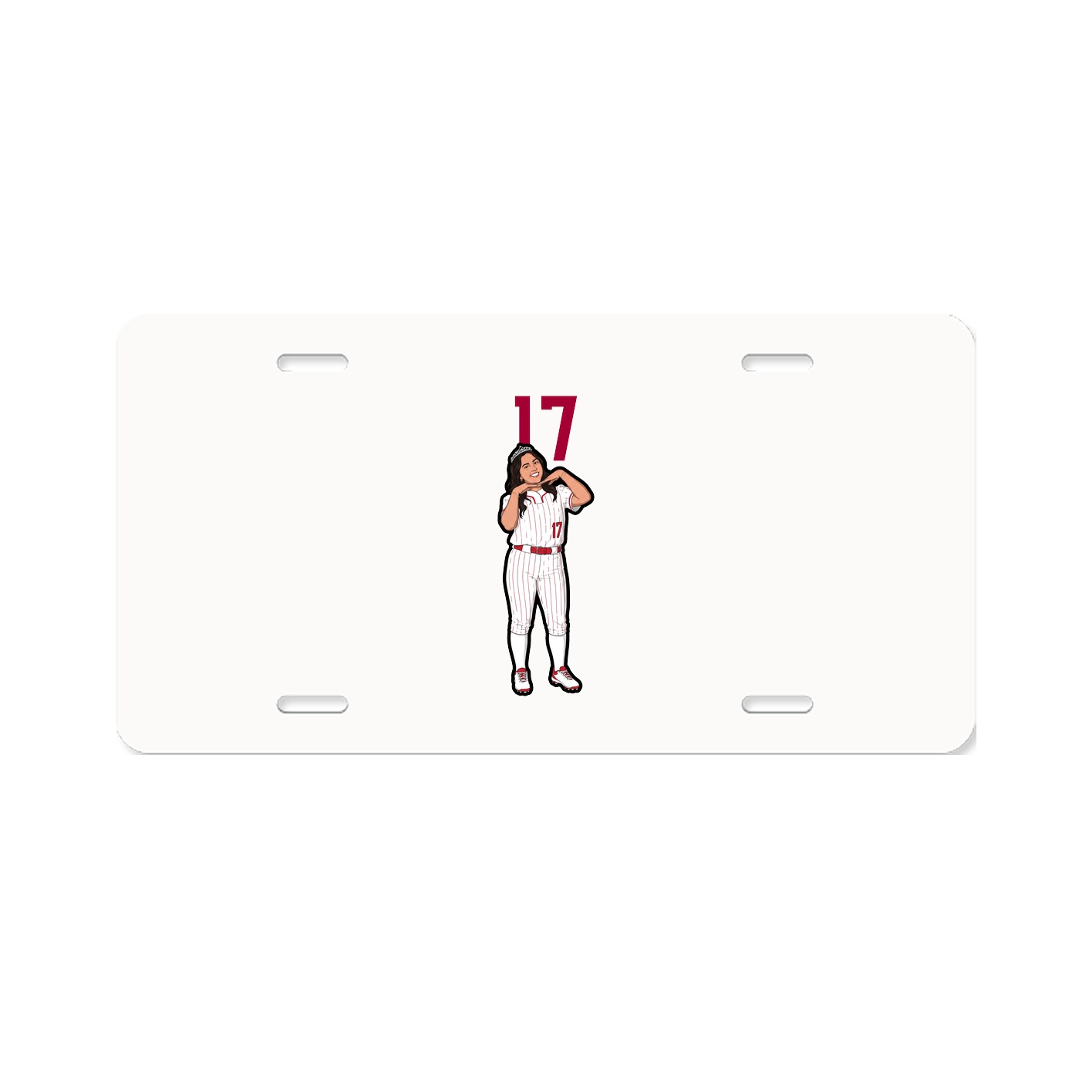 License Plate — Number Top in Classic