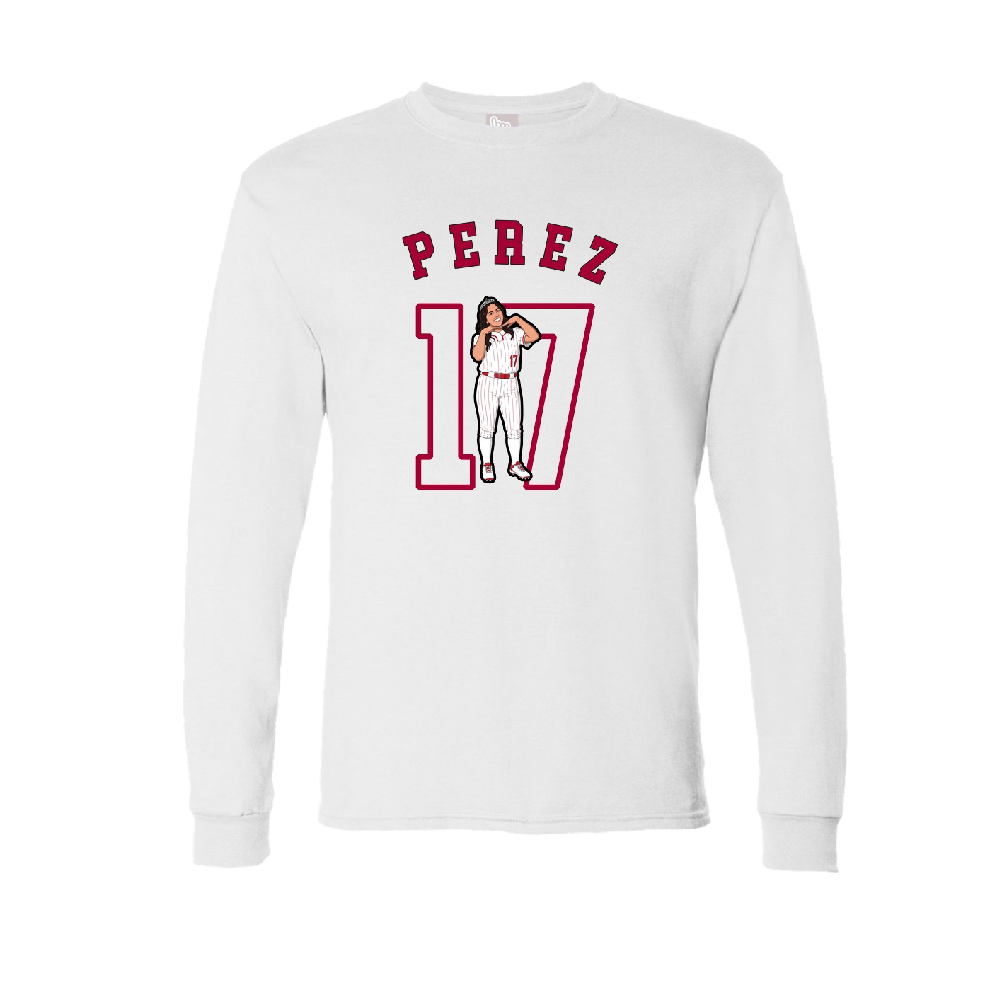 Long Sleeve Tee — Shirsey Arch in White