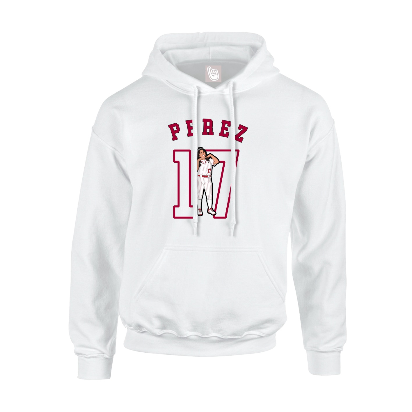 Youth Hoodie — Shirsey Arch in White