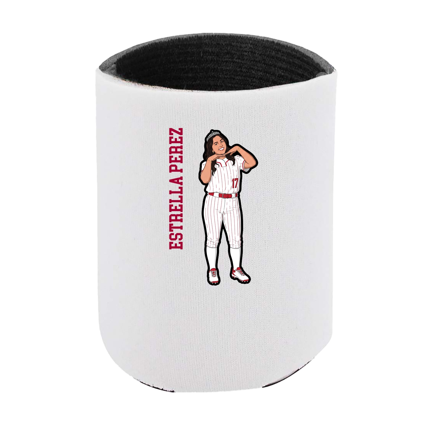 Can Holder — Name Vertical in White