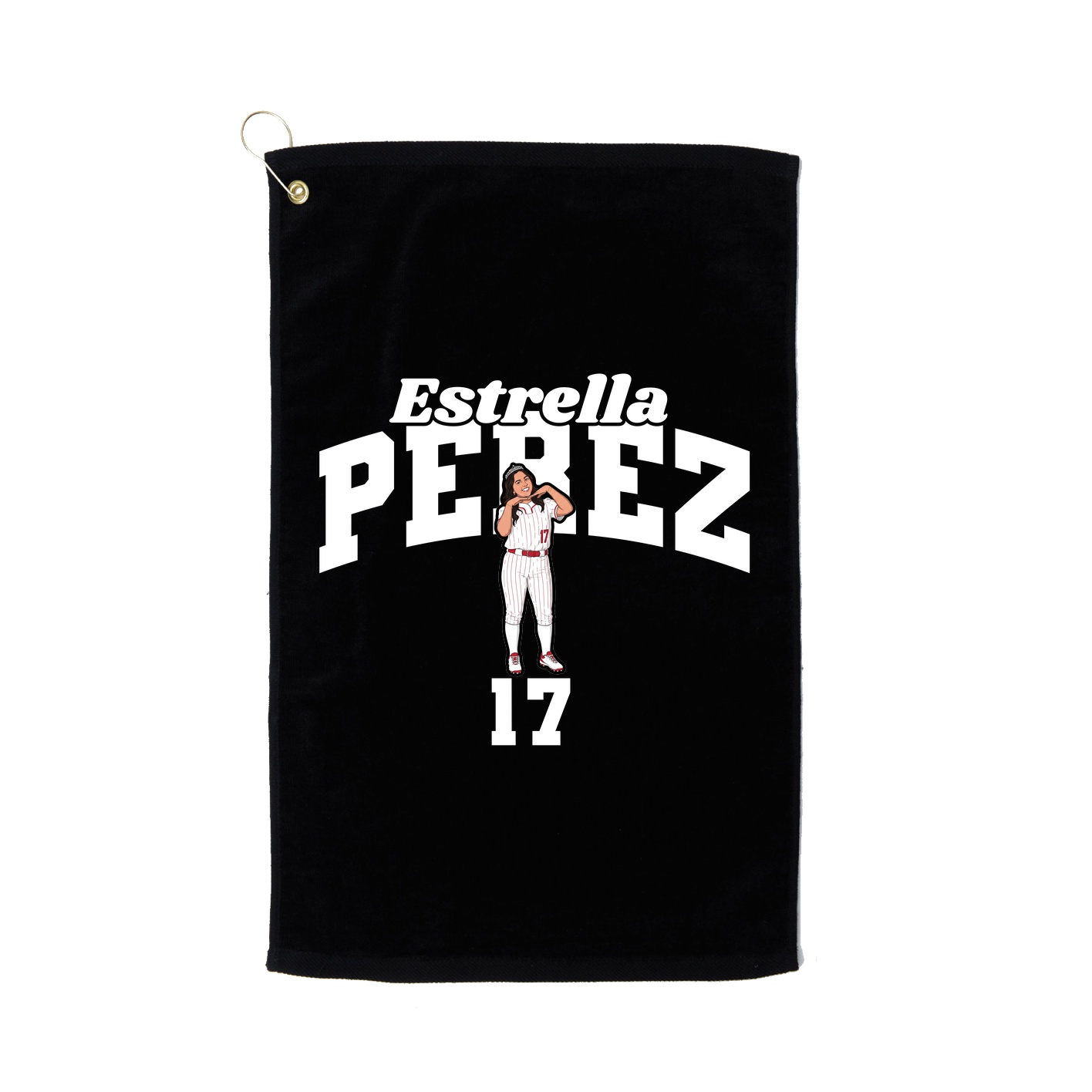 Golf Towel — Signature Arch in Black