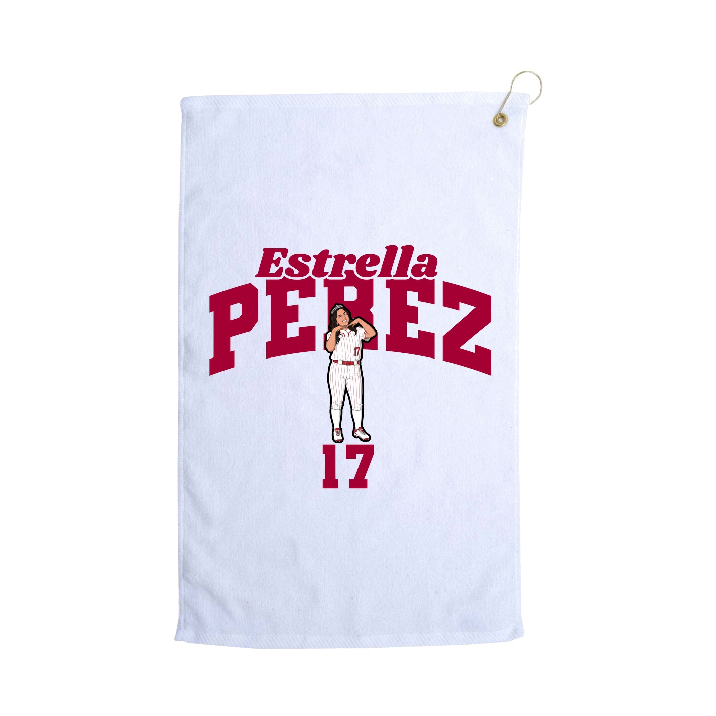 Golf Towel — Signature Arch in White