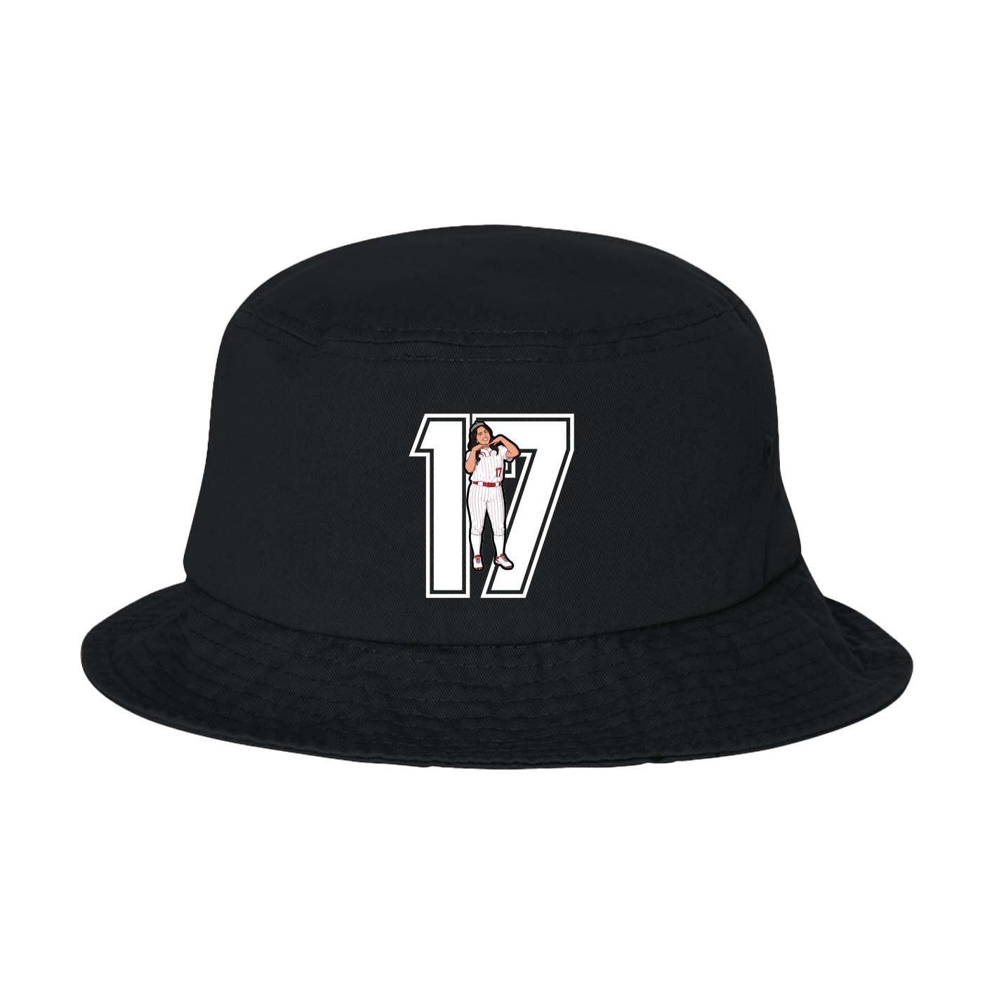 Bucket Cap — Number in Black