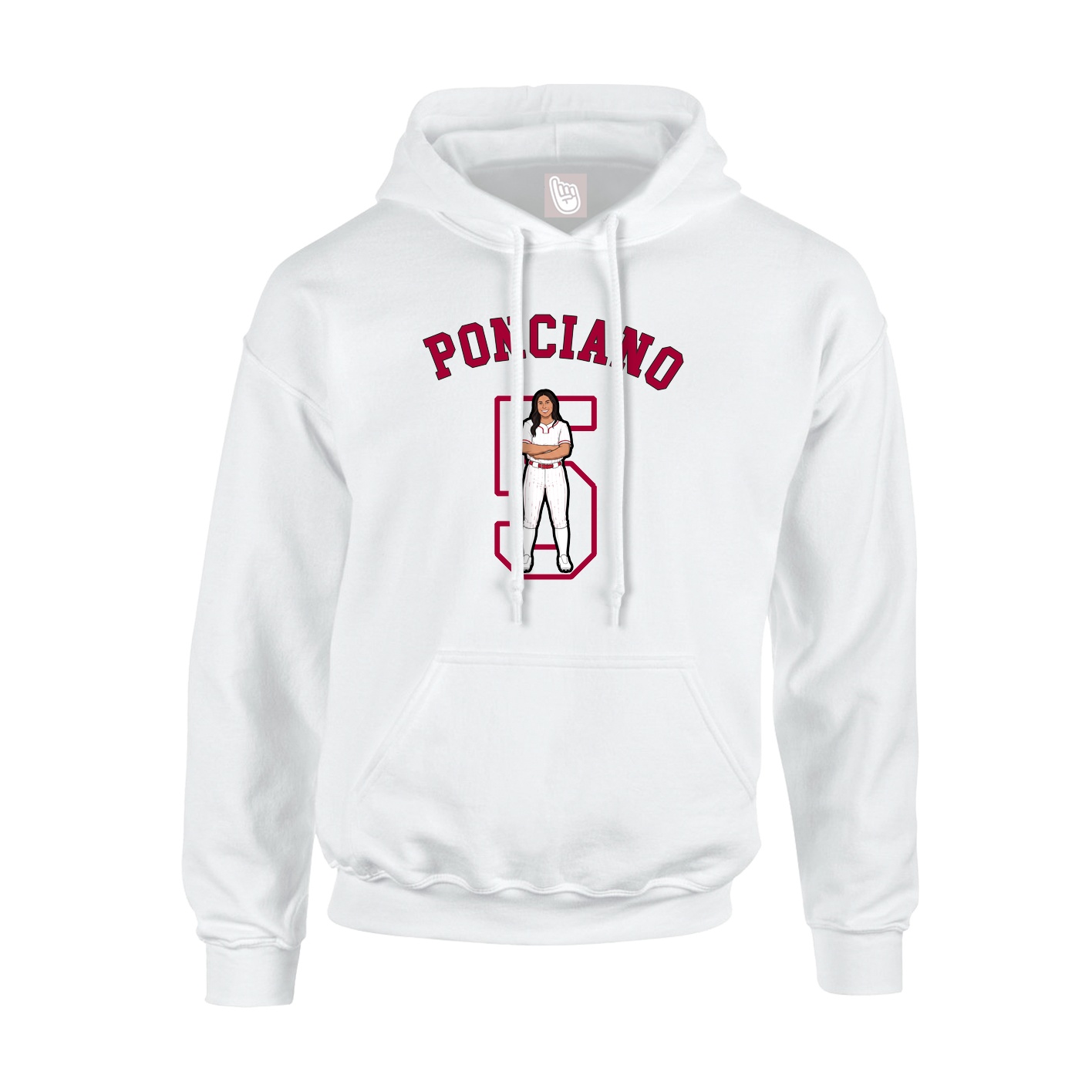 Youth Hoodie — Shirsey Arch in White