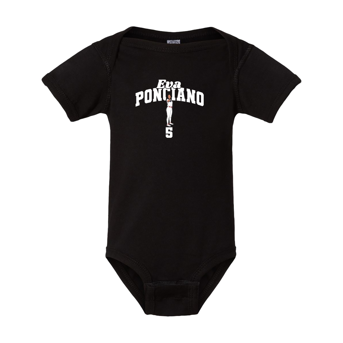 Baby Onesie — Signature Arch in Black