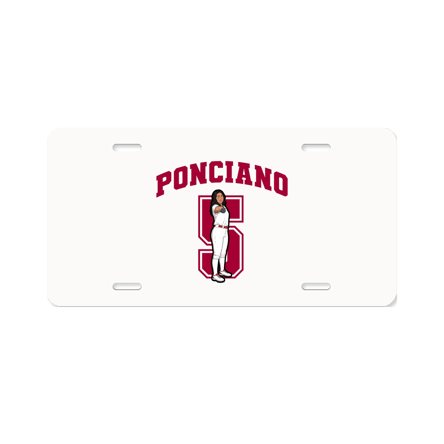 License Plate — Number in Classic