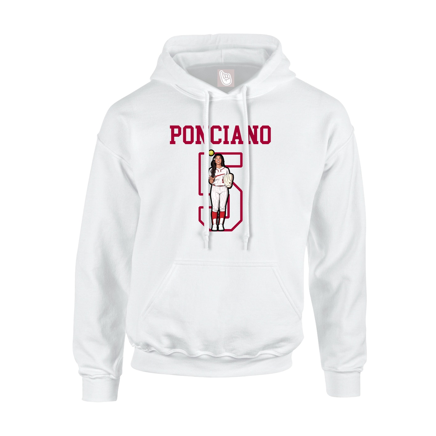 Hoodie — Shirsey in White