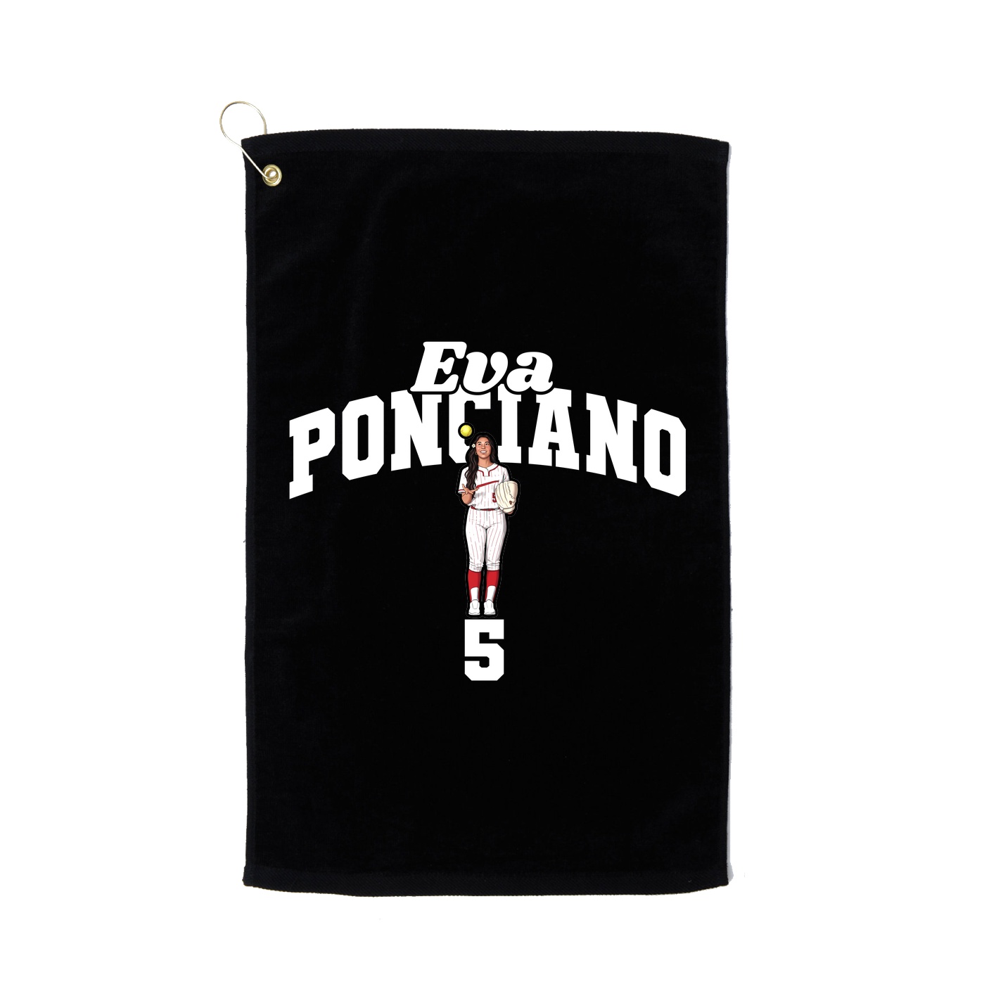 Golf Towel — Signature Arch in Black