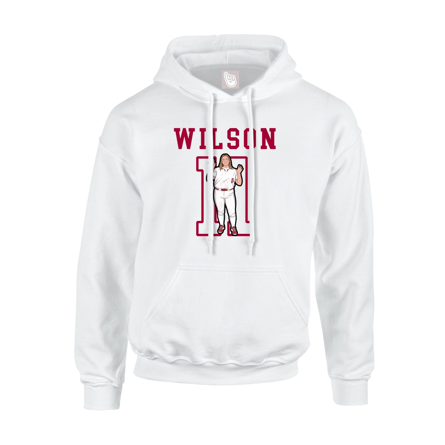 Hoodie — Shirsey in White