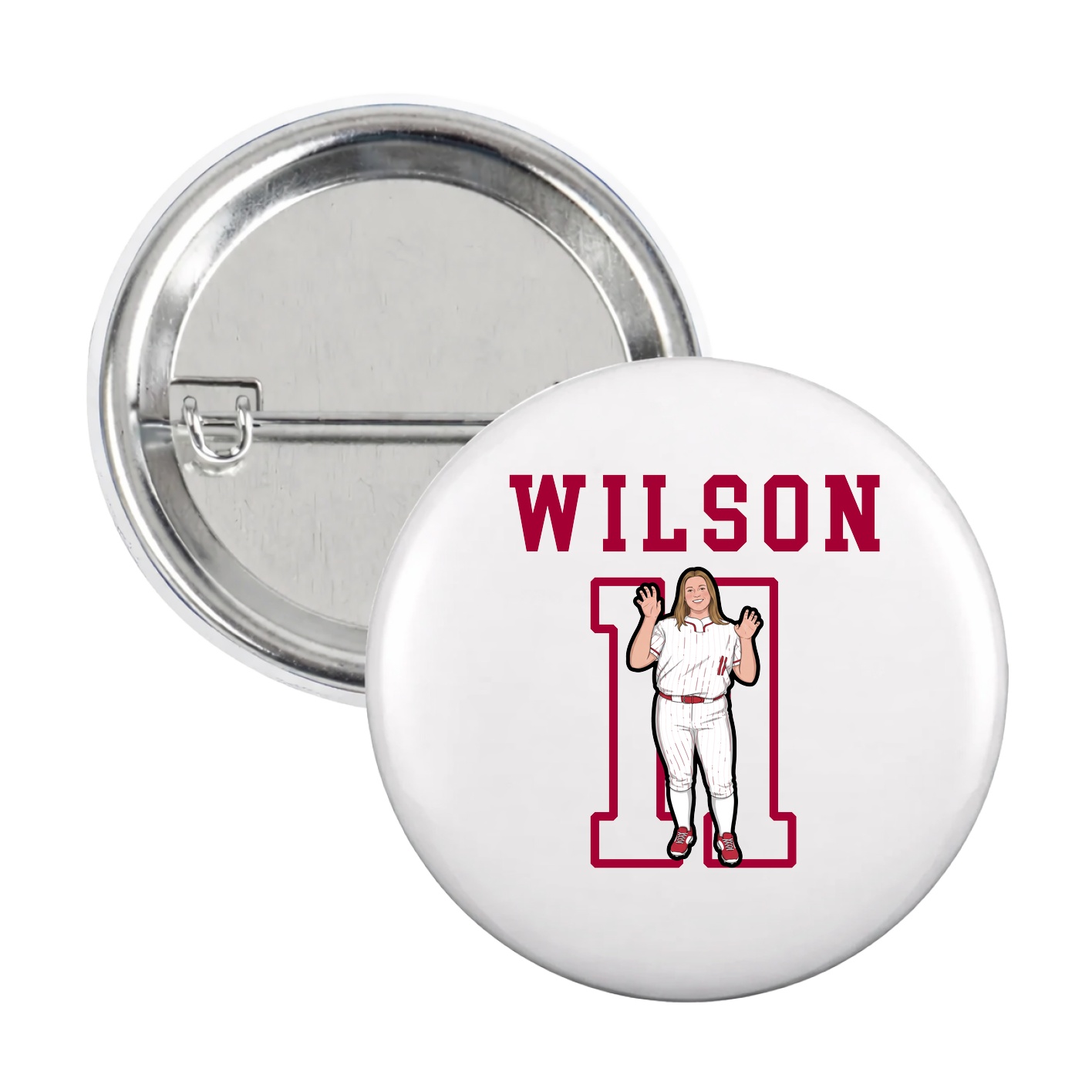 Game Day Button — Shirsey in White