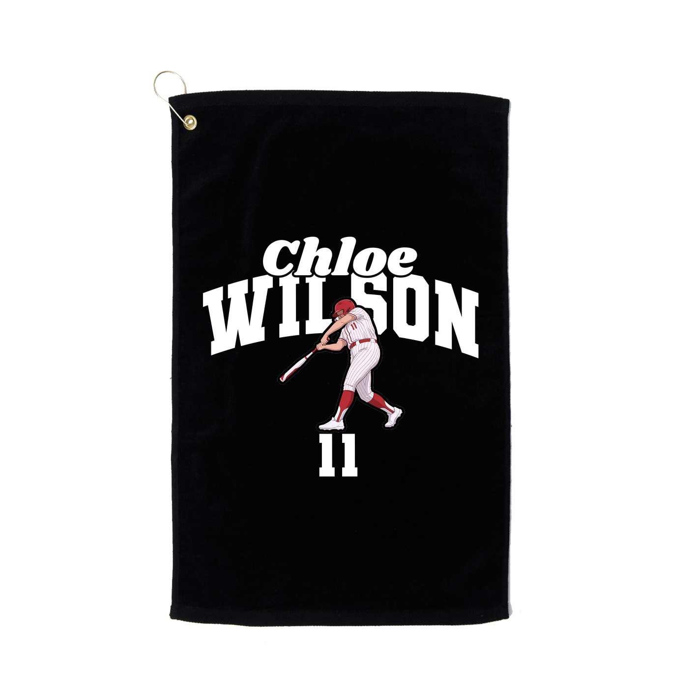 Golf Towel — Signature Arch in Black
