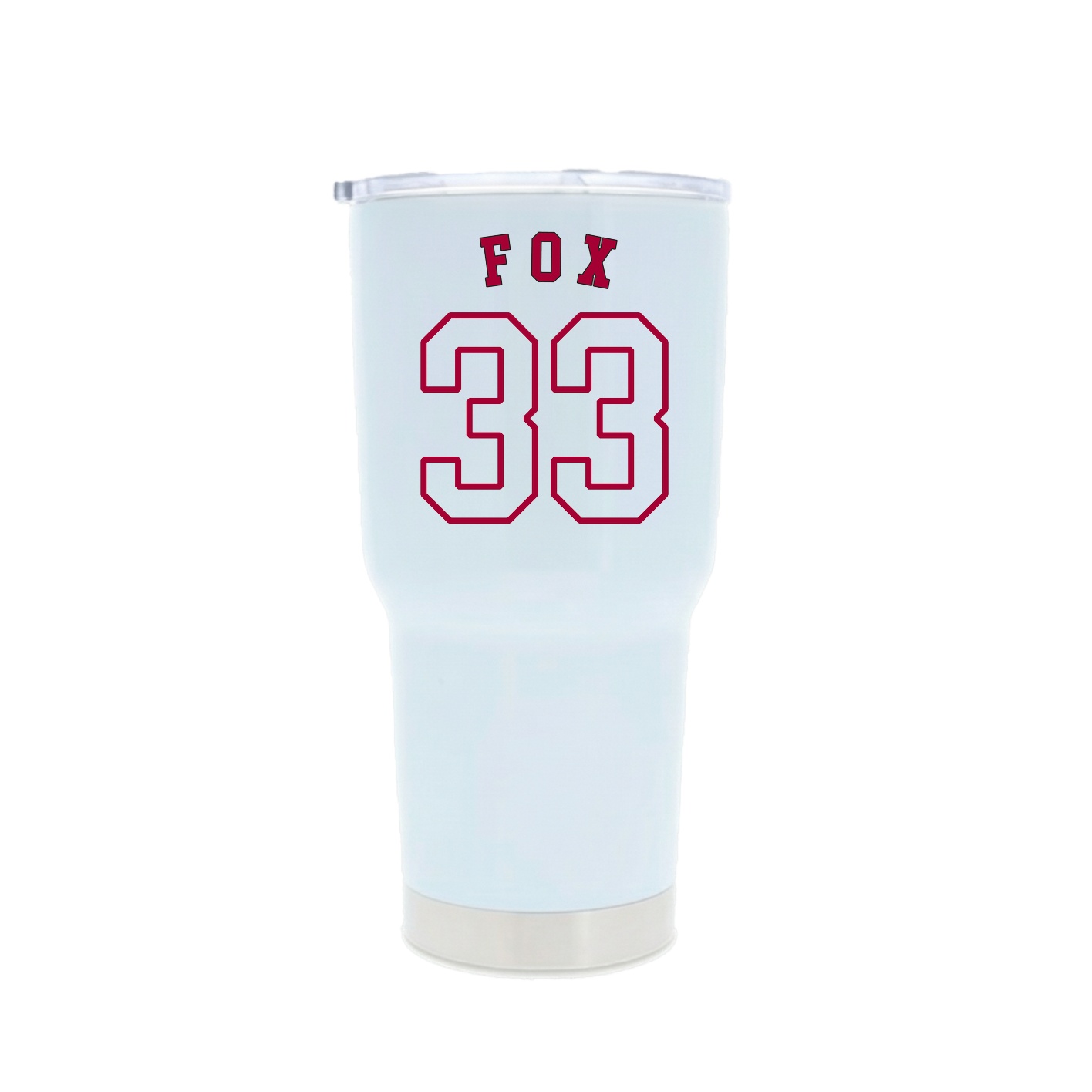 30oz Stainless Steel Tumbler — Shirsey Arch in White