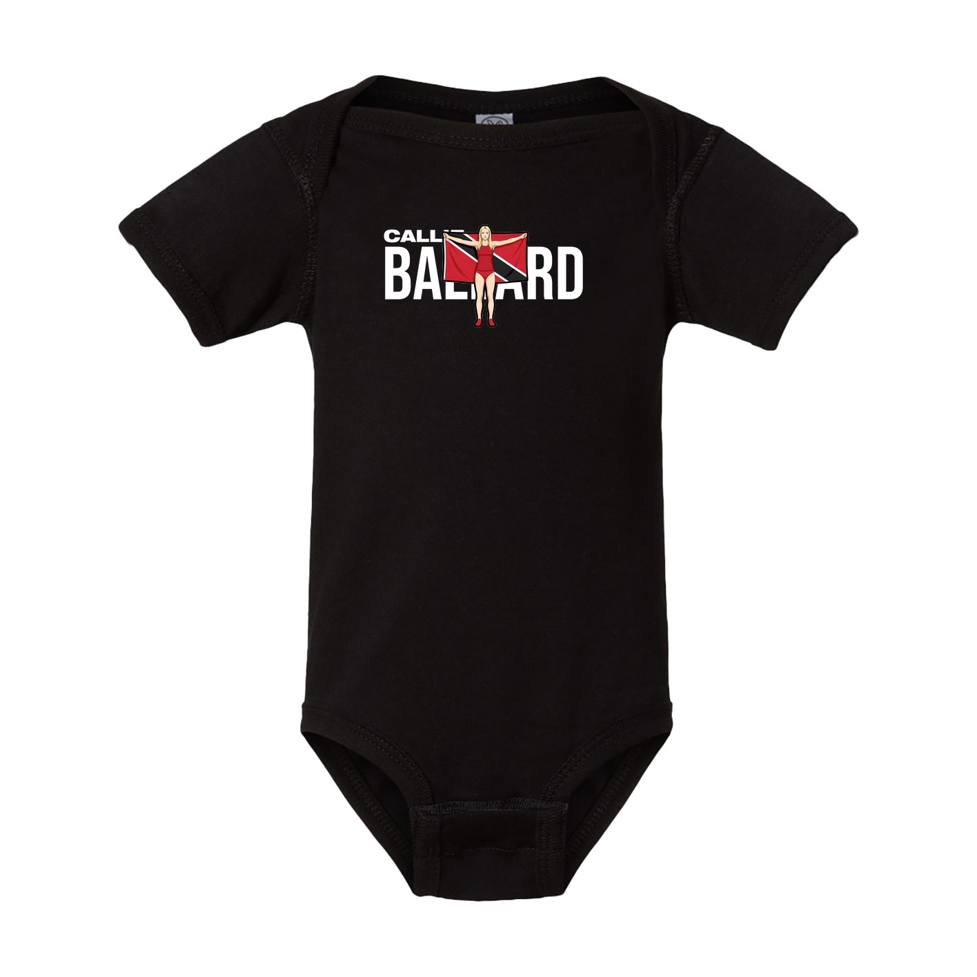 Baby Onesie — Player Name in Black