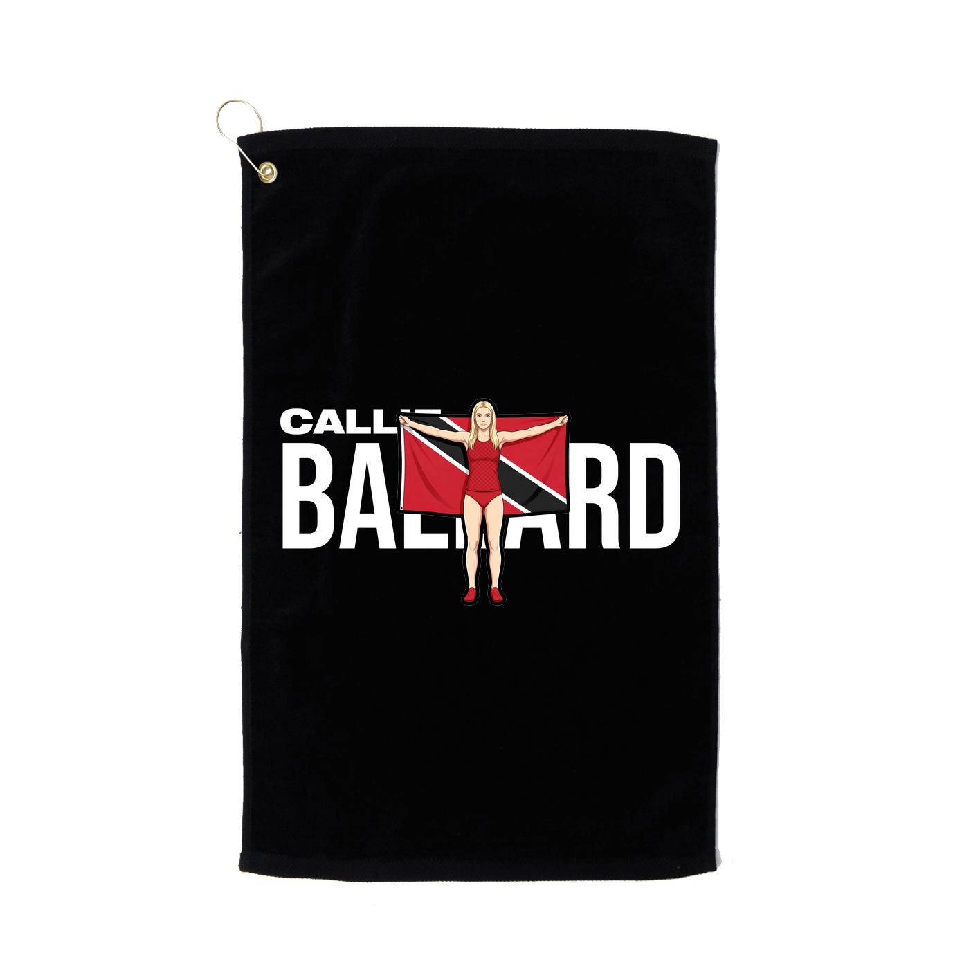 Golf Towel — Player Name in Black