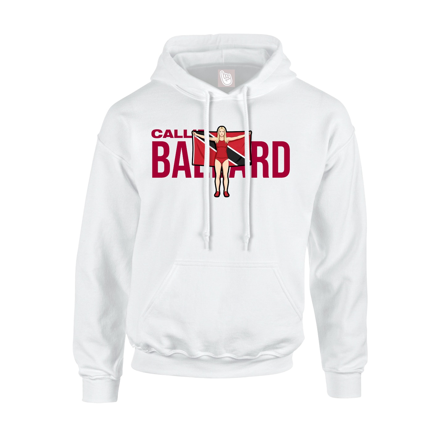 Youth Hoodie — Player Name in White