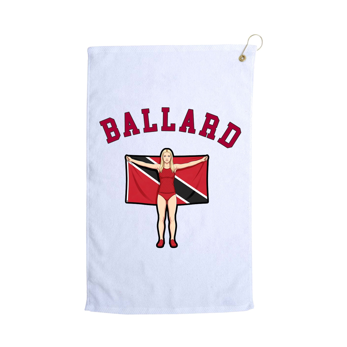 Golf Towel — Shirsey Arch in White