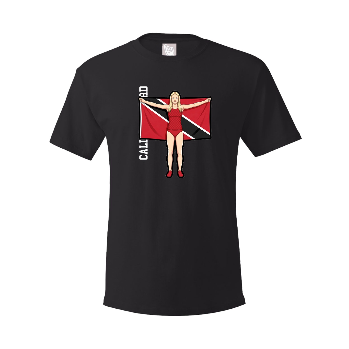 Youth Tee — Name Vertical in Black