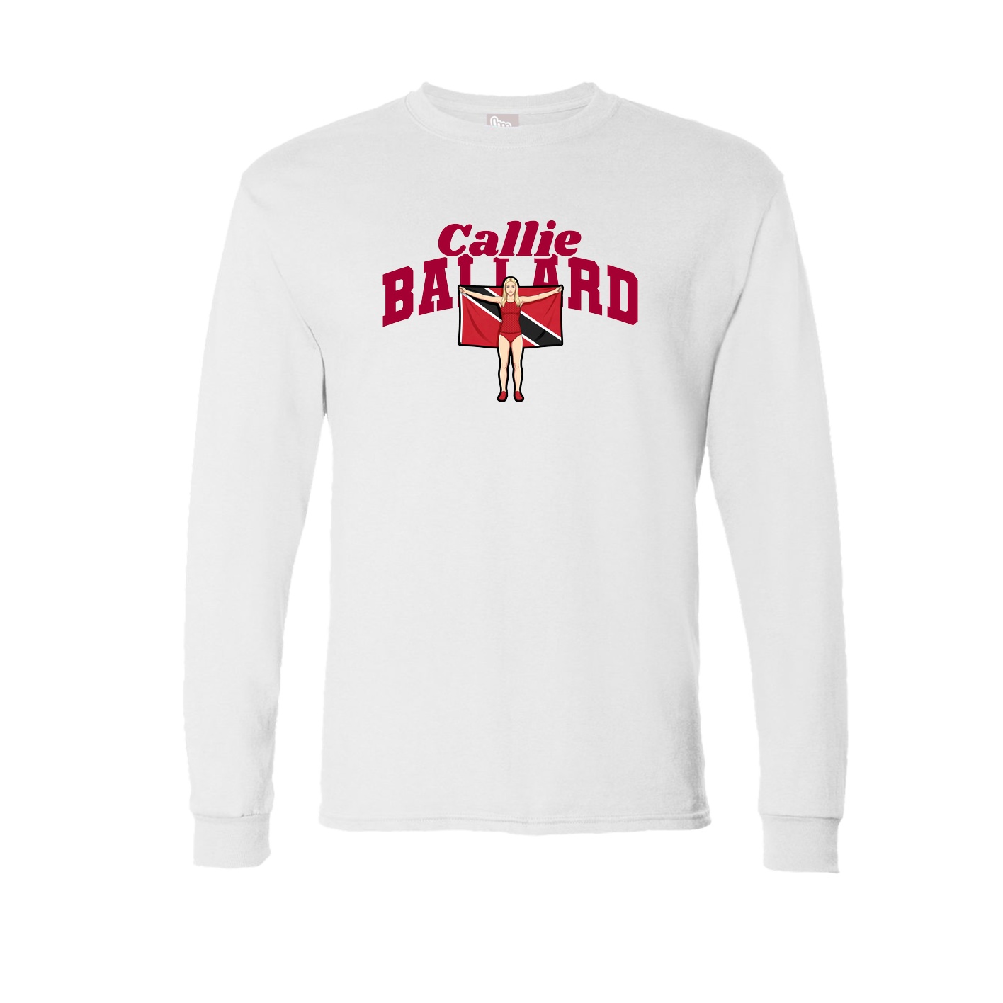 Long Sleeve Tee — Signature Arch in White