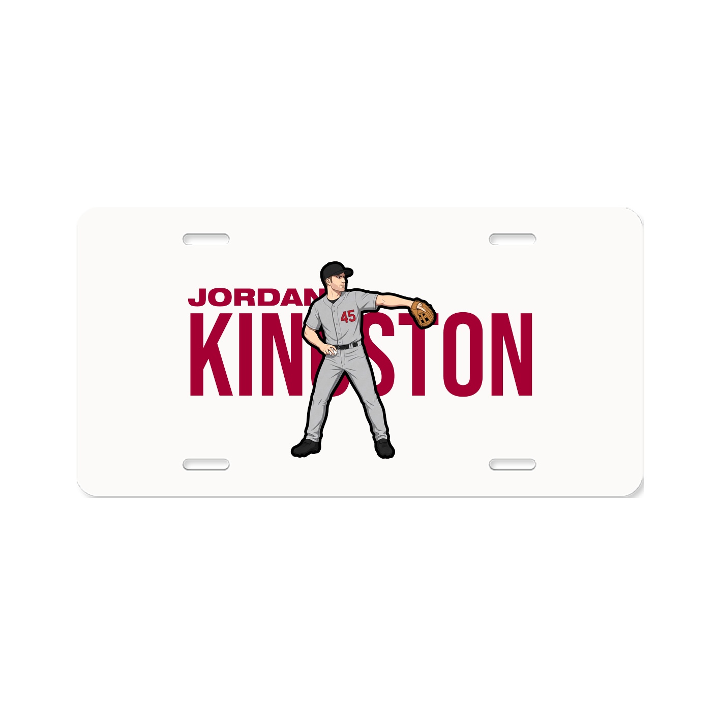 License Plate — Player Name in Classic