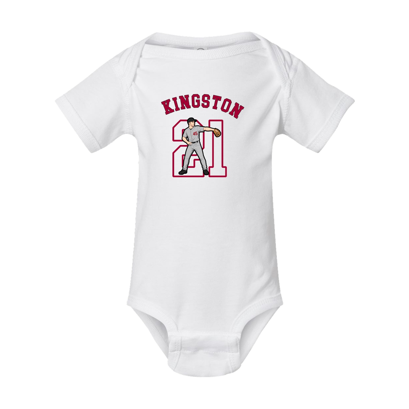 Baby Onesie — Shirsey Arch in White