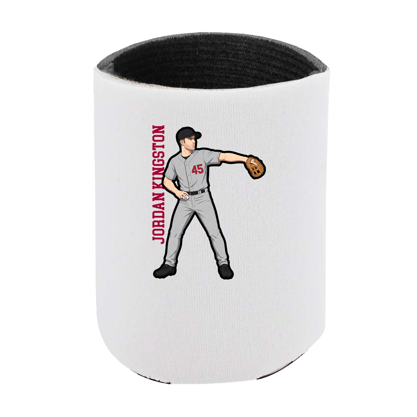 Can Holder — Name Vertical in White