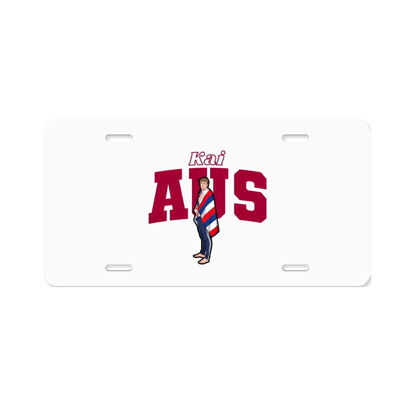 License Plate — Name Arch in Classic