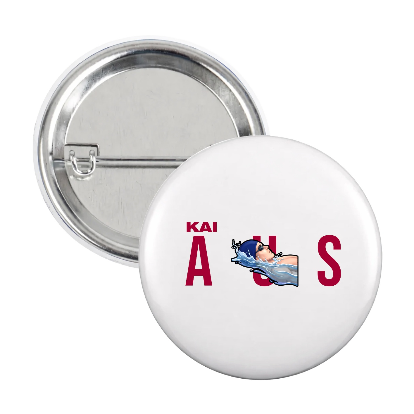 Game Day Button — Player Name in White