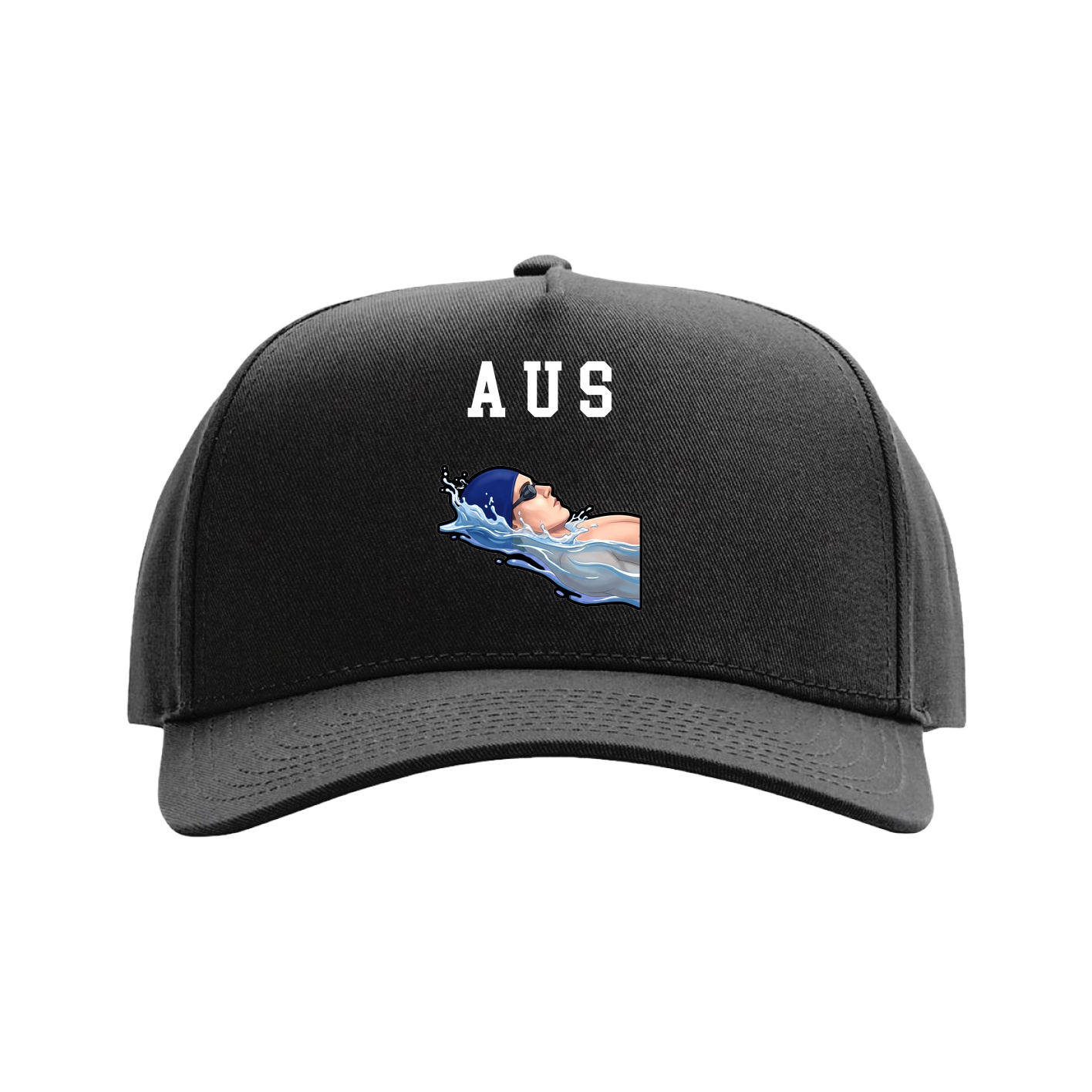 Full Fabric Five-Panel Champ Cap — Shirsey in Black
