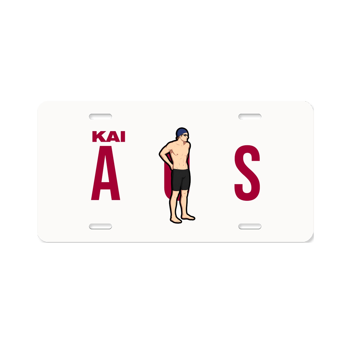 License Plate — Player Name in Classic
