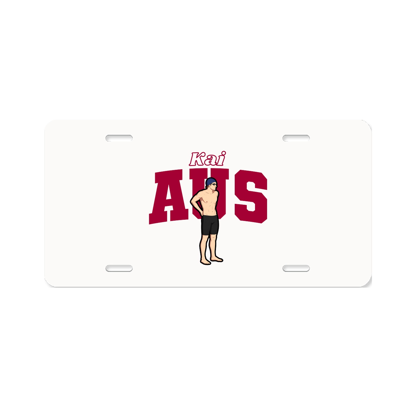 License Plate — Name Arch in Classic