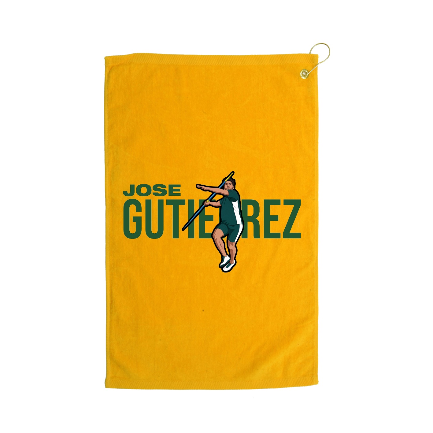 Golf Towel — Player Name in Gold