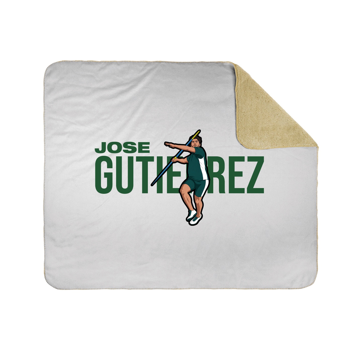 Throw Blanket — Player Name in White