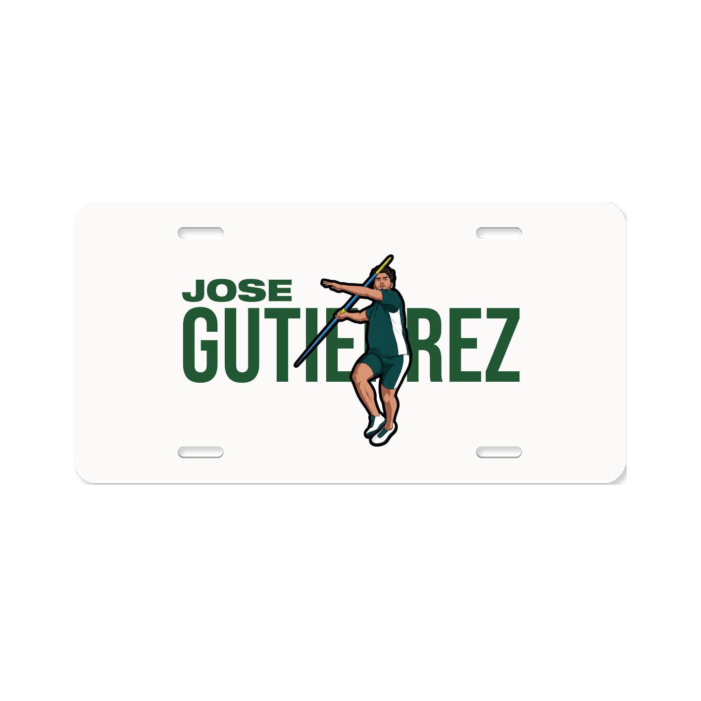 License Plate — Player Name in Classic
