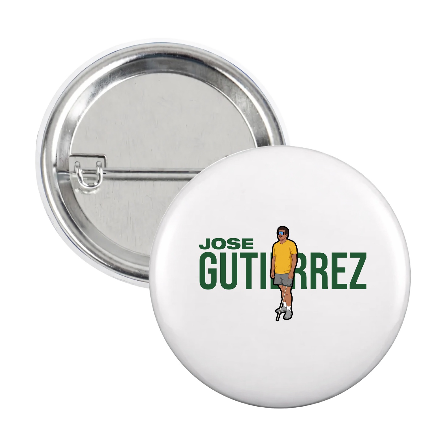 Game Day Button — Player Name in White