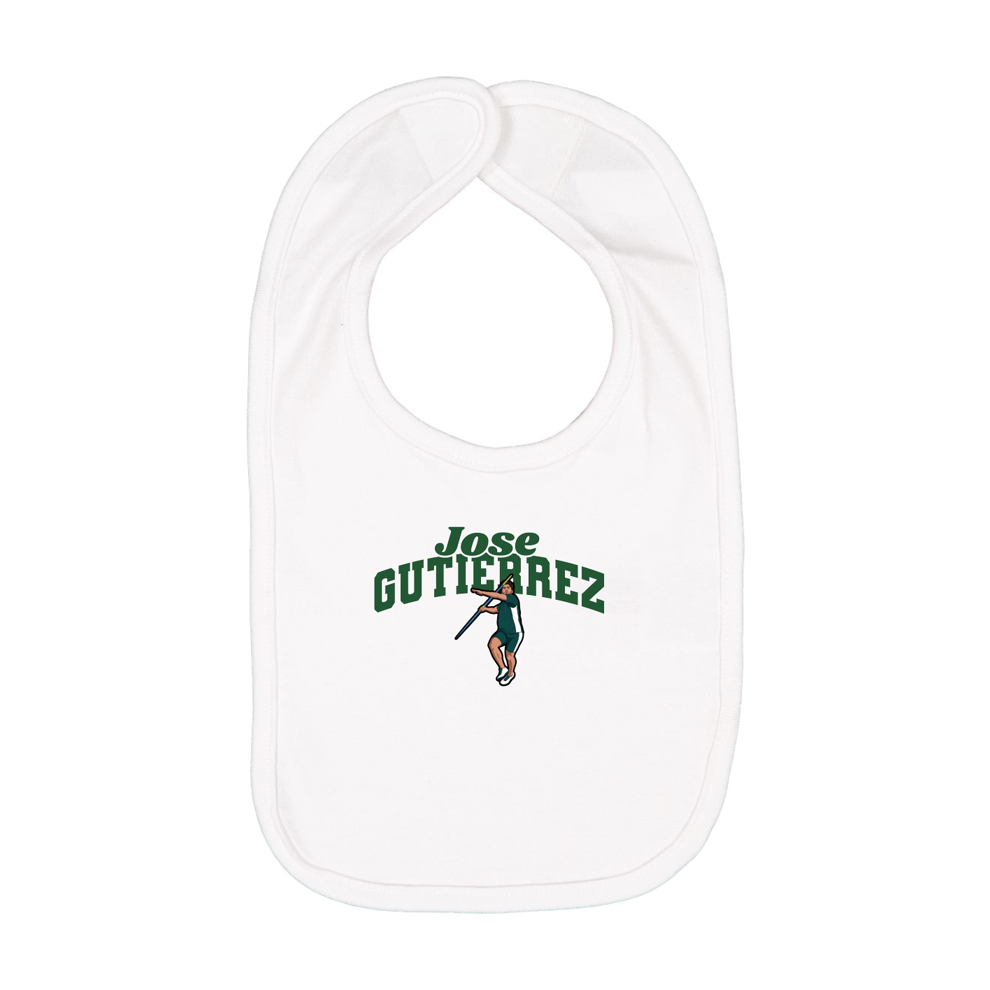 Infant Bib — Signature Arch in White