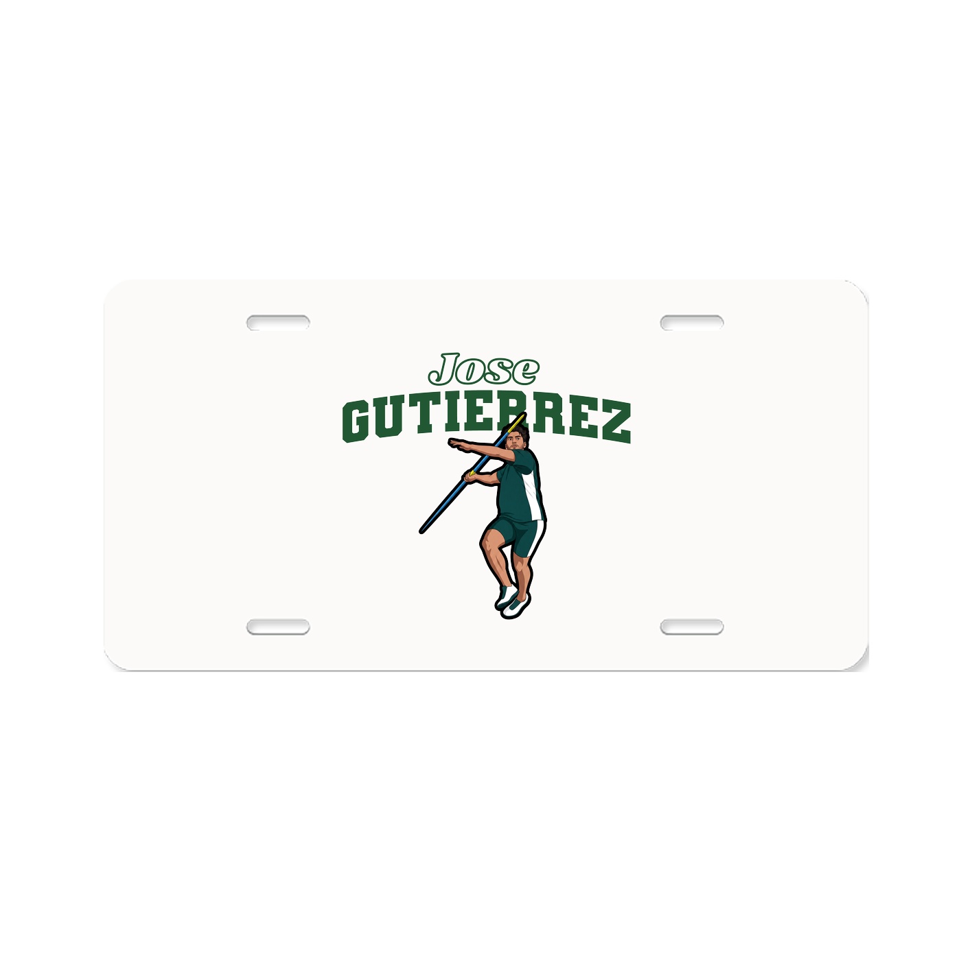 License Plate — Name Arch in Classic
