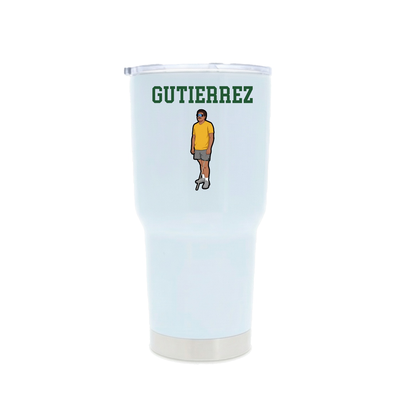 30oz Stainless Steel Tumbler — Shirsey in White